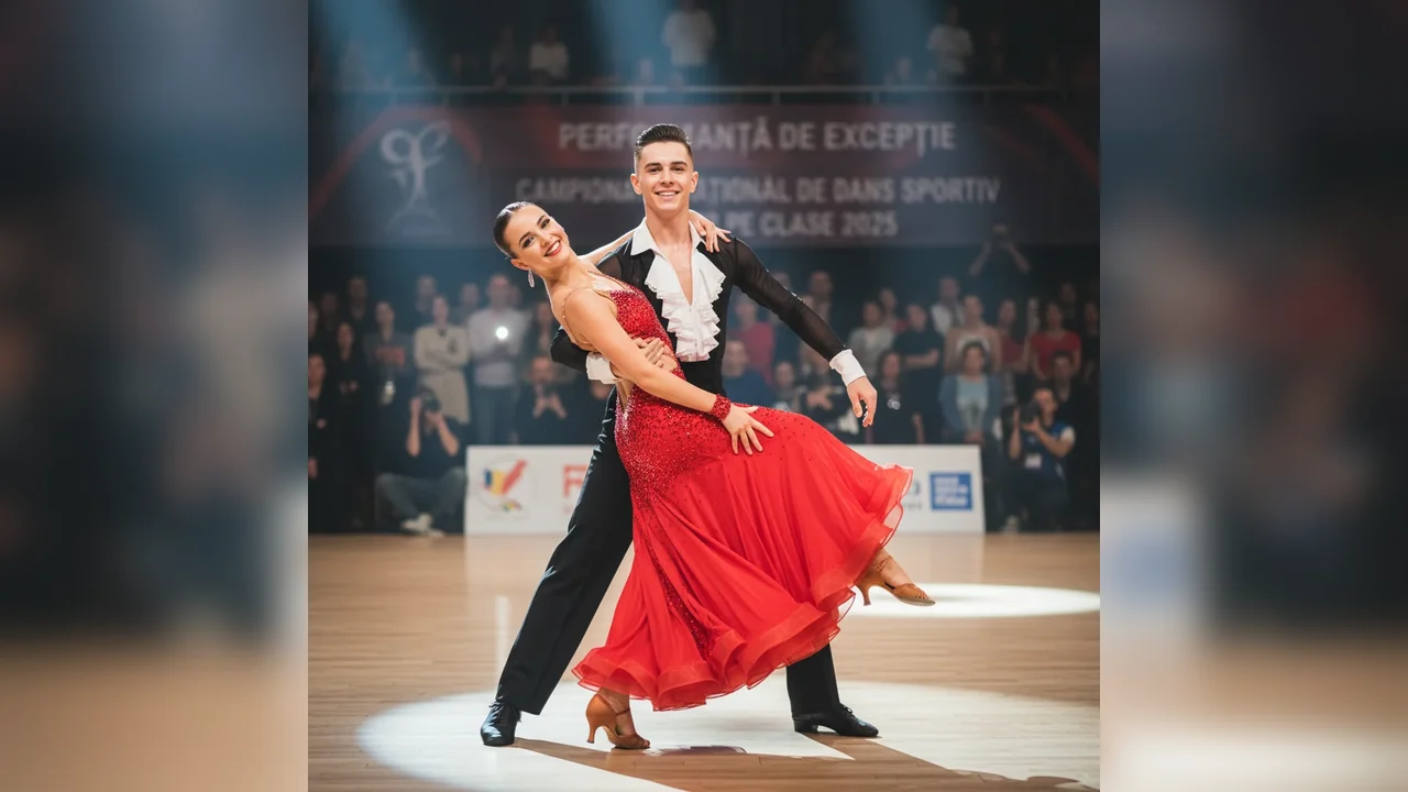 Succes remarcabil pentru dansatorii Andrei Budeanu și Ariana Andriș la Campionatul Național de Dans Sportiv pe Clase 2025