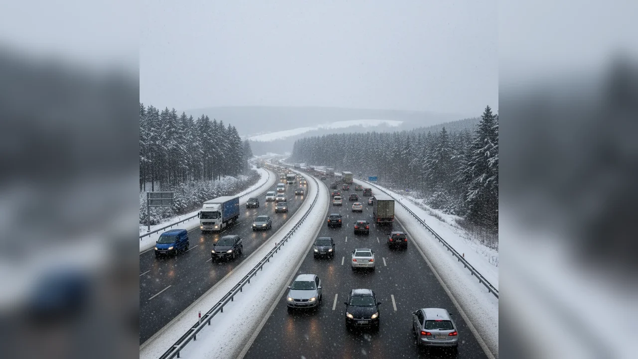 Trafic deschis, dar în condiții de iarnă pe autostrada A1, tronsonul Râmnicu Vâlcea–Deva