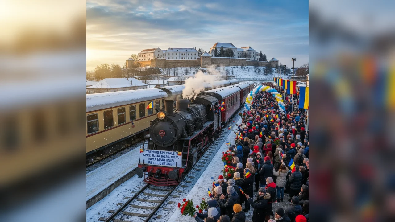 Trenuri speciale către Alba Iulia, simbolul Marii Uniri, pe 1 Decembrie
