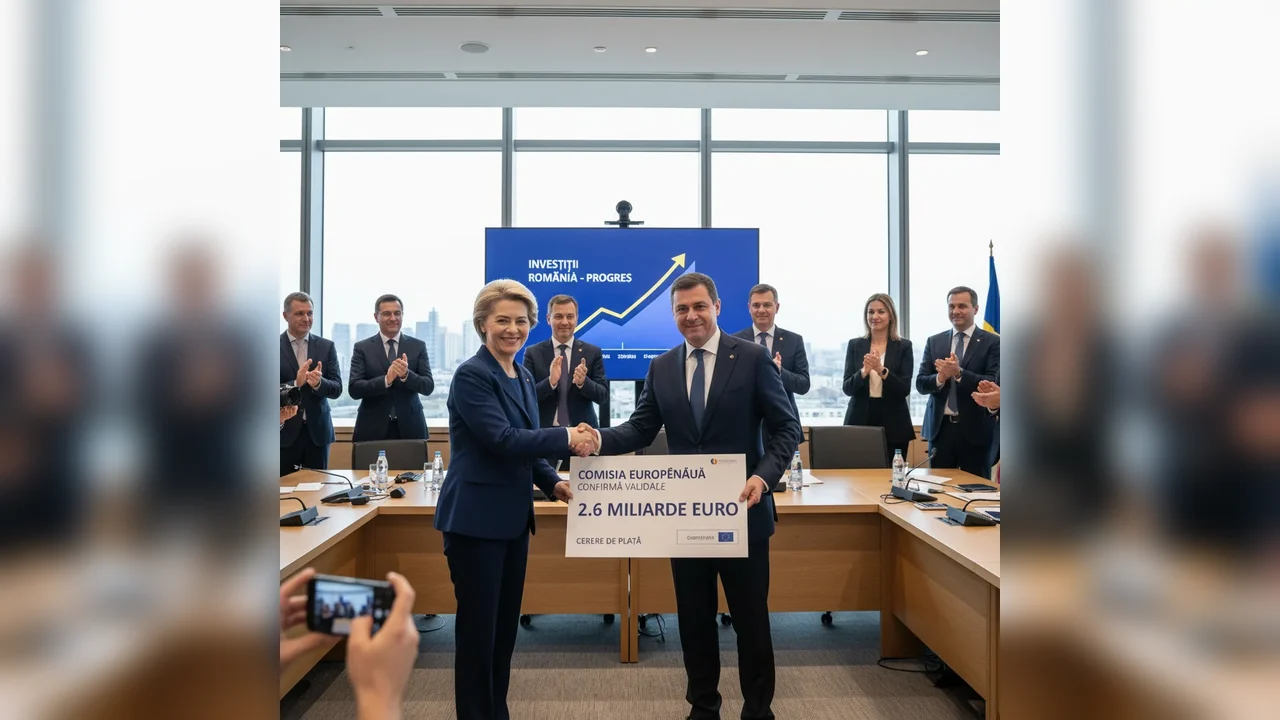 Validarea cererii de plată de 2,6 miliarde euro de către UE