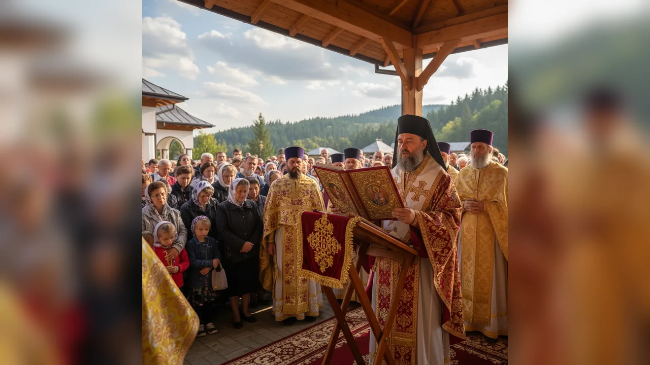 (Video) Citirea Tomosului Sinodal pentru canonizarea Sfântului Arsenie la Sfânta Liturghie de la Mănăstirea Prislop